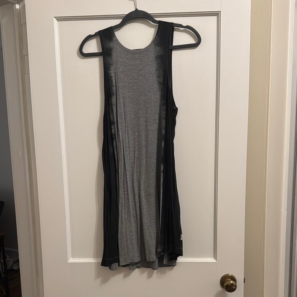 RVCA Gray and Black Mini Dress